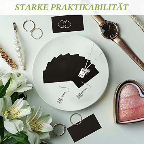 Qcwwy 45 Stück Anti-Anlauf-Streifen für Schmuck, Antioxidans-Streifen für Schmuck Silber Anlaufschut