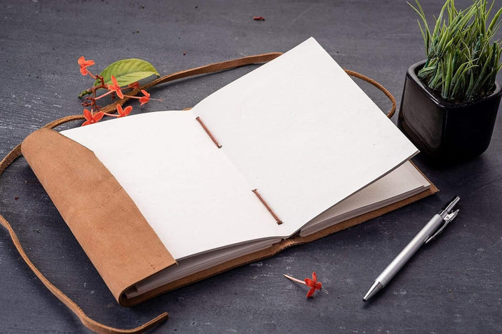 Urban Leather Journal, Drawing Sketchbook Scrapbook Notebook Daily Diary for Your Travel Stories, Ha