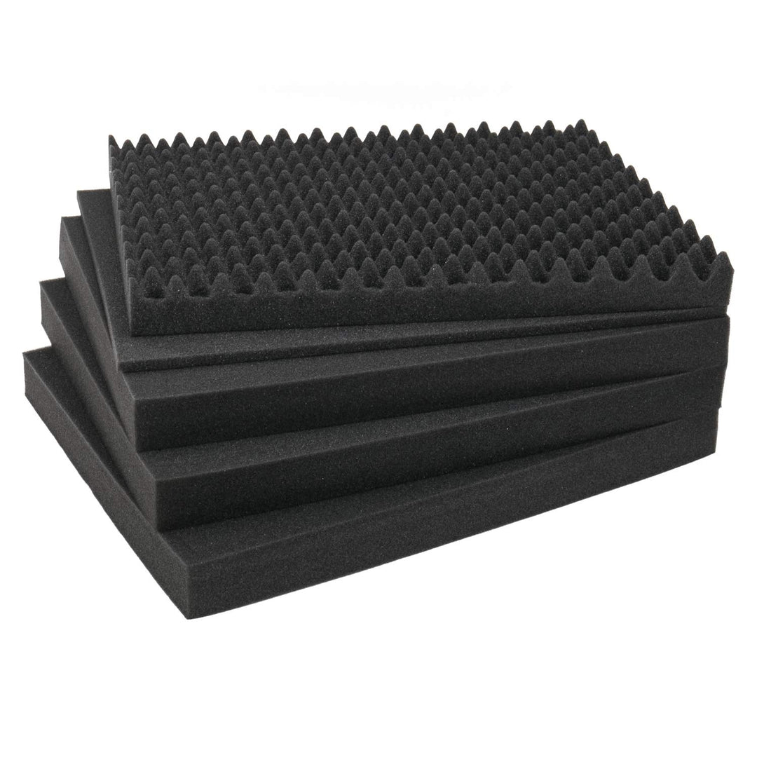 HMF ODR100 Koffereinlagen mit Rasterschaumstoff für Outdoor-Fotokoffer | 5er Set | 51 x 35 cm, 51 x