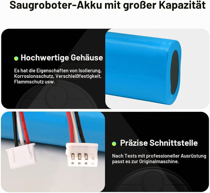 Mspalocell 4500mAh/14.4V Ersatzakku für Ecovacs Deebot N8 / N8+ / N8 Pro / N8 Pro+, N5, für Ecovacs