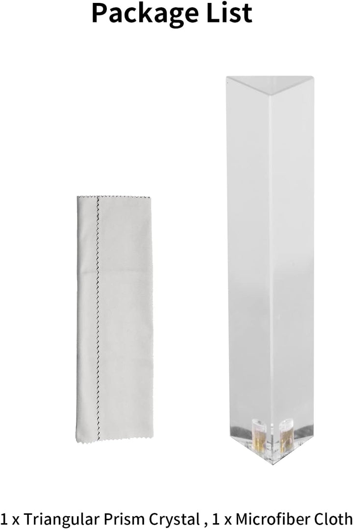 Selens Fotografie Kristall Dreieckig Prisma mit 1/4" Gewindeloch, Professionelle Optik Kristall Glas