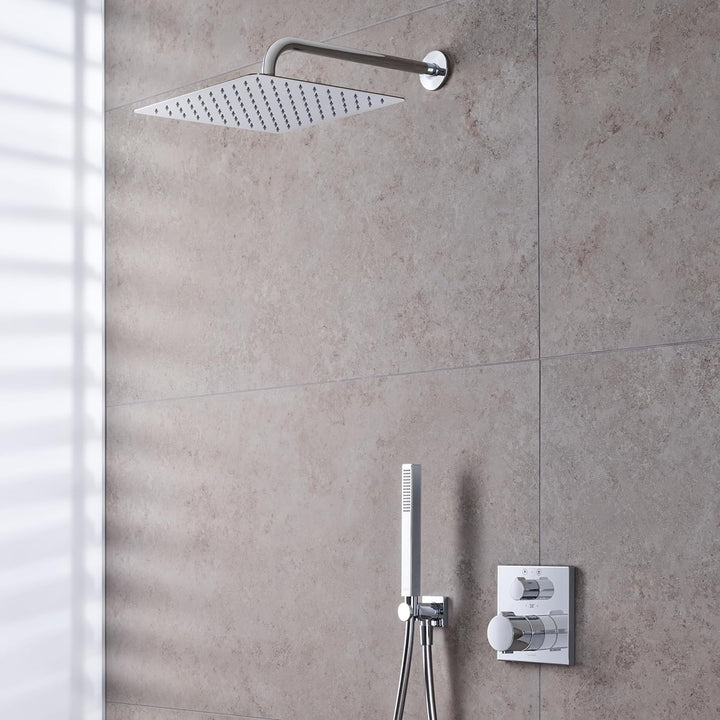 Duravit Universal Duscharm, Duscharmatur Wandbefestigung, Brausearm 410 mm, Duschbrause rund, Chrom