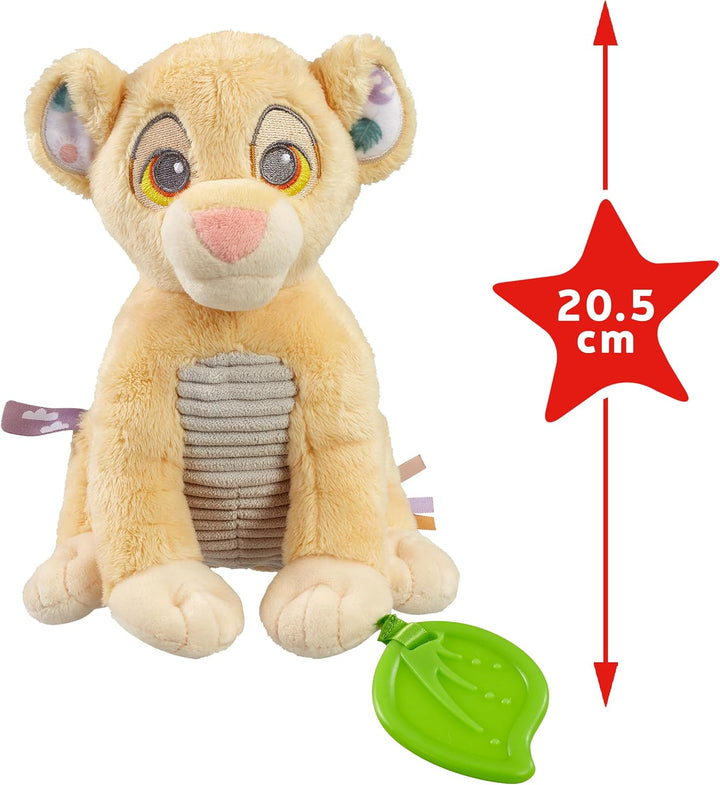 Disney König der Löwen weiches Plüschtier – Simba sensorisches Aktivitätsspielzeug mit Beissring, Ra