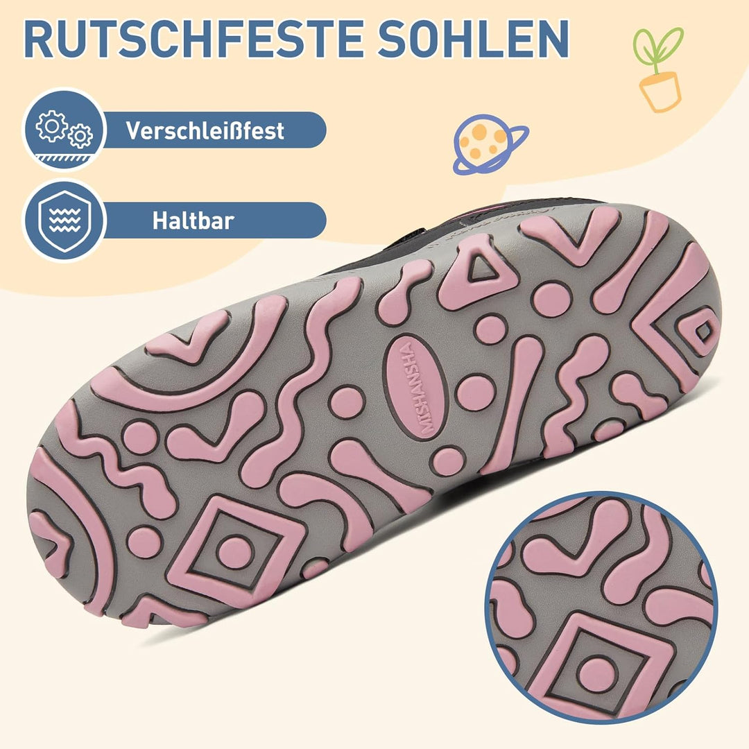 Mishansha Kinder Winterschuhe Mädchen Winterstiefel Warm Schneestiefel Gefüttert Boots Wasserdicht 2