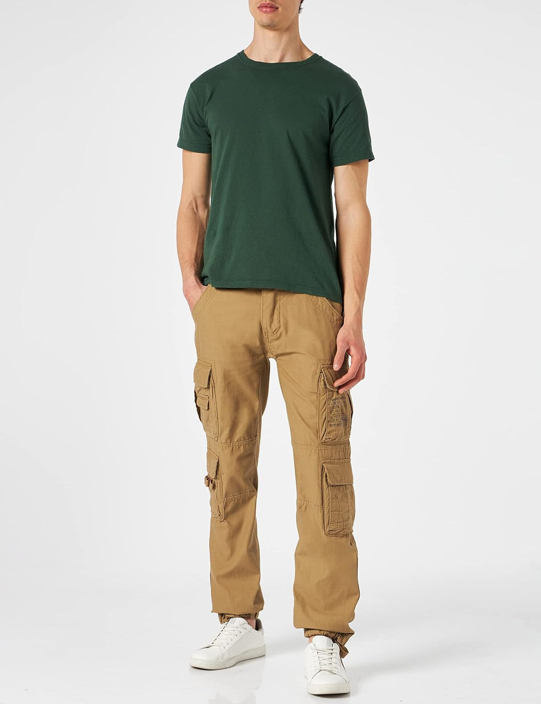 Brandit Pure Slim Fit Pants, mehrere Farbvarianten, Grössen S bis 5XL, S Beige