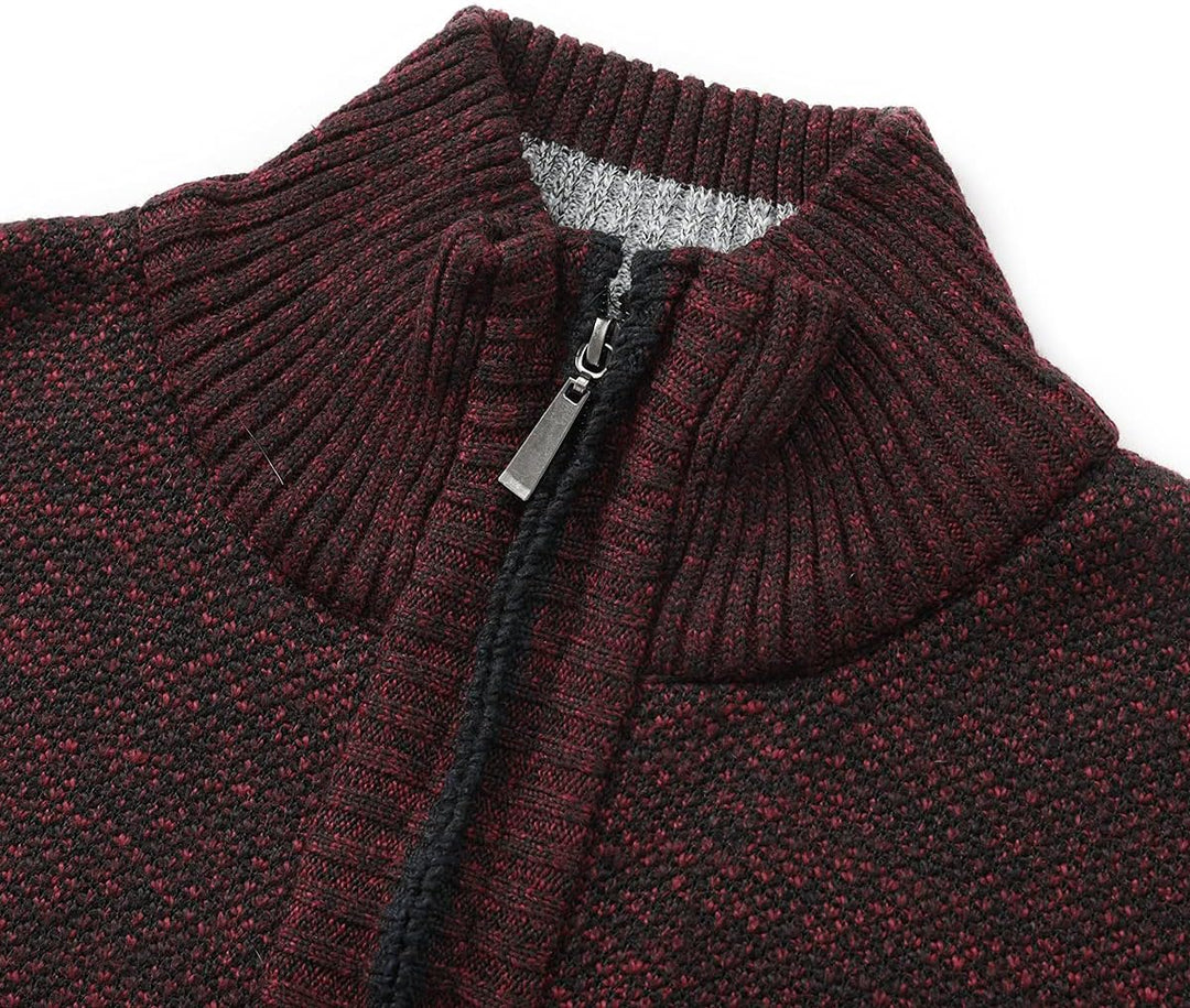 YOUTHUP Herren Weste Fleece Fütterung Winter Frühling Strickjacke Ärmellose Fleecejacke Stehkragen S