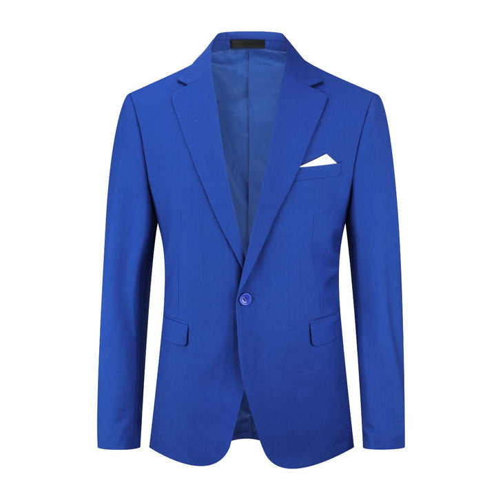 YOUTHUP Herren Sakko Slim Fit Anzugjacke für Business Hochzeit Eleganter 1 Knöpfen Blazer, Königsbla