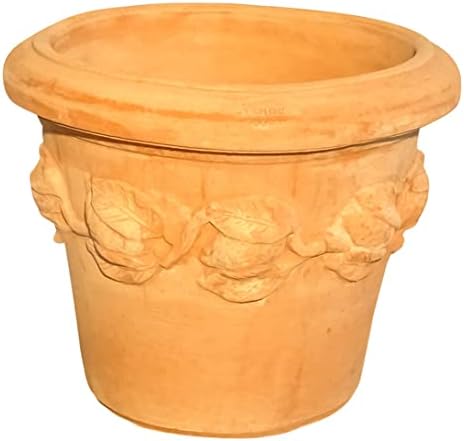 TucanoHamburg Terrakotta Blumentopf, Modell Conca Limoni 36x30cm, frostfest