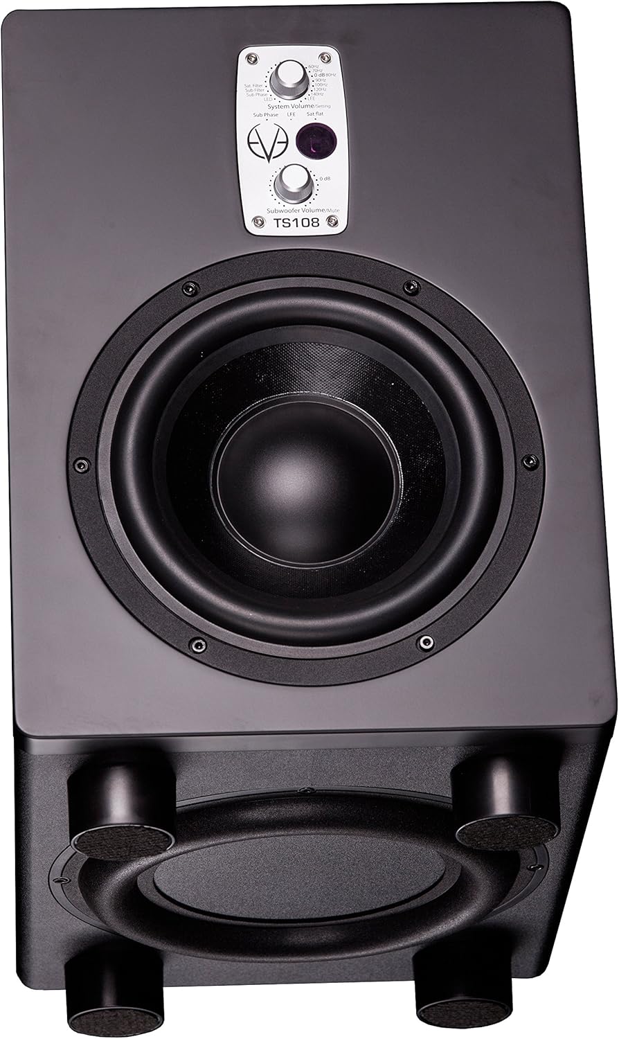 Eve Audio TS108 Active subwoofer 150W Schwarz - Subwoofer (150 W, Aktiver Subwoofer, 33-300 Hz, 105