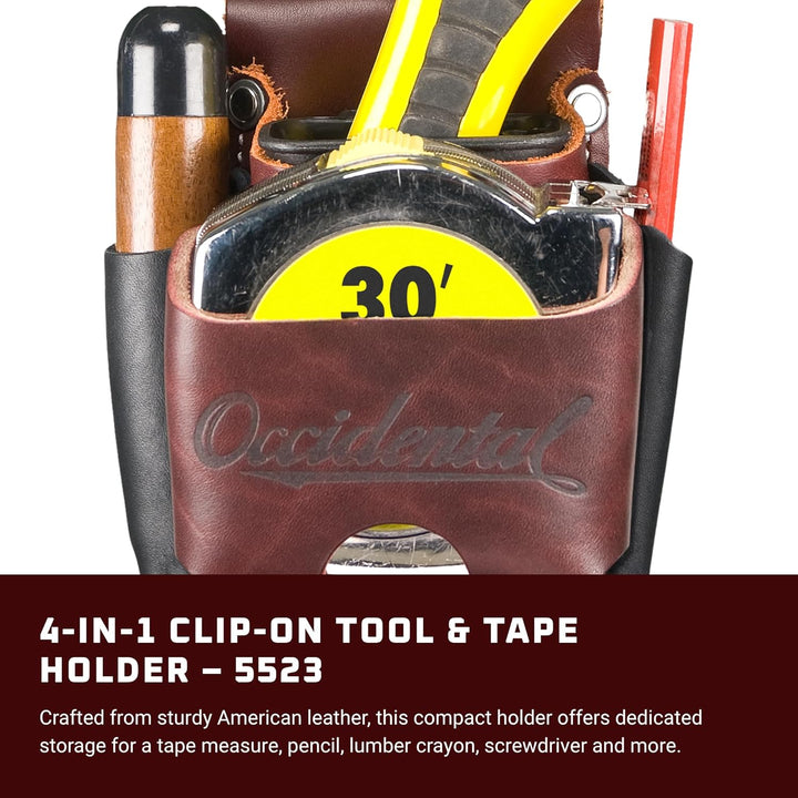 Occidental Leather 5523 Clip On 4 in 1 Werkzeug-/Klebebandhalter