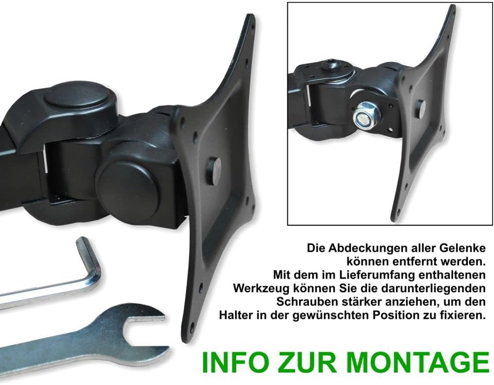 DMP Monitor Tischhalterung LCD 350S - Halterung für Monitore bis zu 32 Zoll | 81,3cm max. 10kg - nei