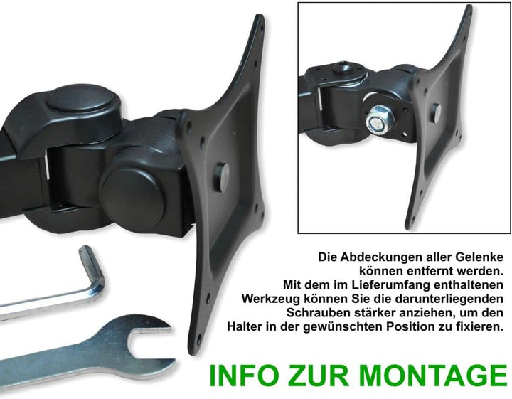 DMP Monitor Tischhalterung LCD 350S - Halterung für Monitore bis zu 32 Zoll | 81,3cm max. 10kg - nei