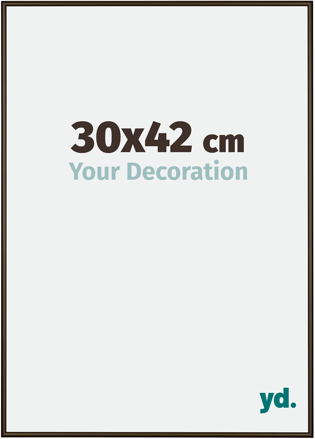 yd. Your Decoration - Bilderrahmen 30x42 cm - Bilderrahmen aus Aluminium mit Acrylglas - Antireflex