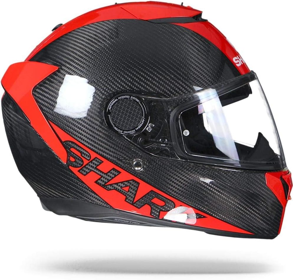 SHARK Herren Nc Motorrad Helm Schwarz/Rot, Schwarz/Rot