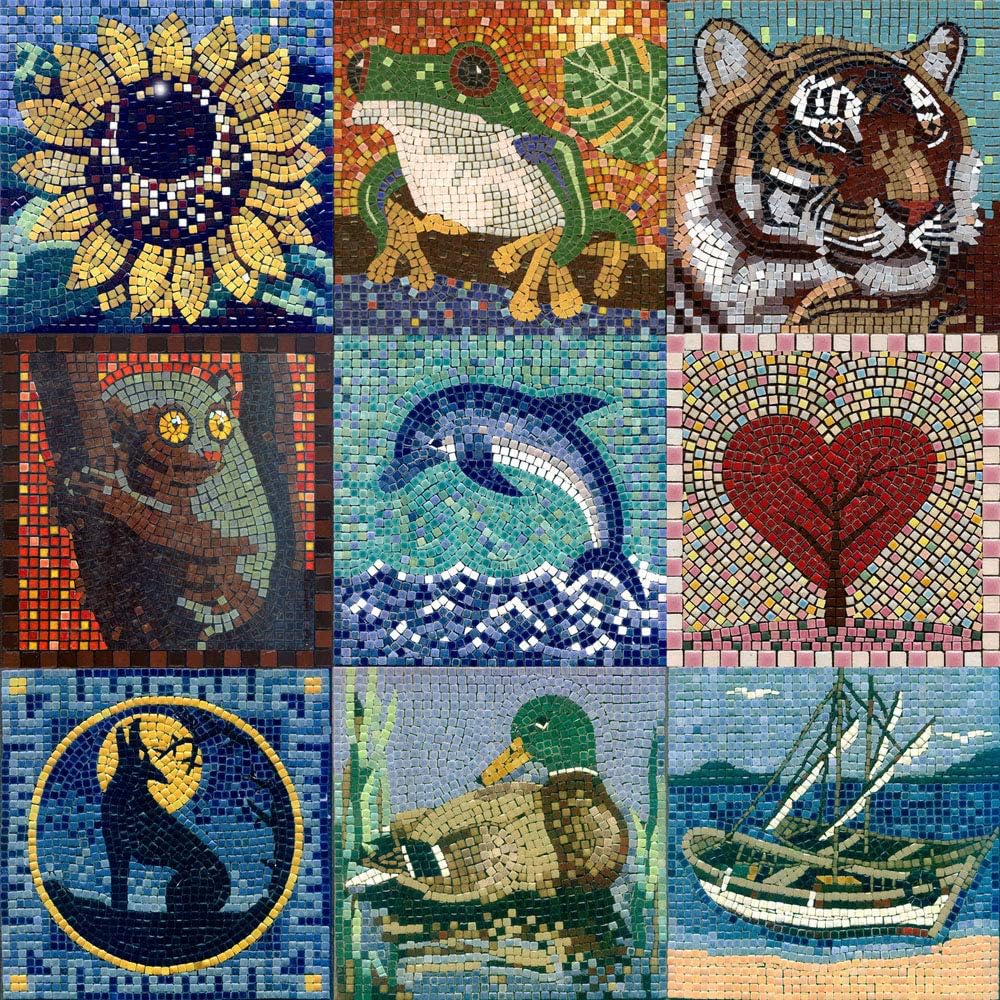 ALEA Mosaic Mosaik bastelset, DIY 20x20cm, Panda, Panda