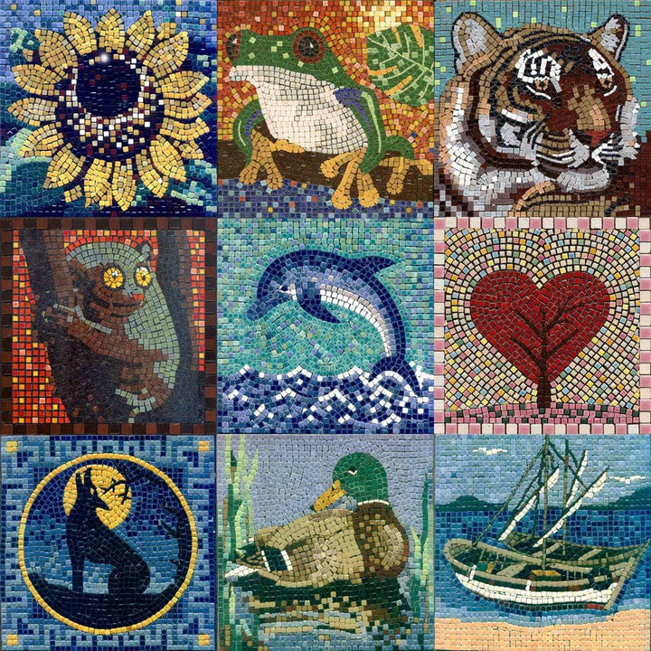 ALEA Mosaic Mosaik bastelset, DIY 20x20cm, Panda, Panda