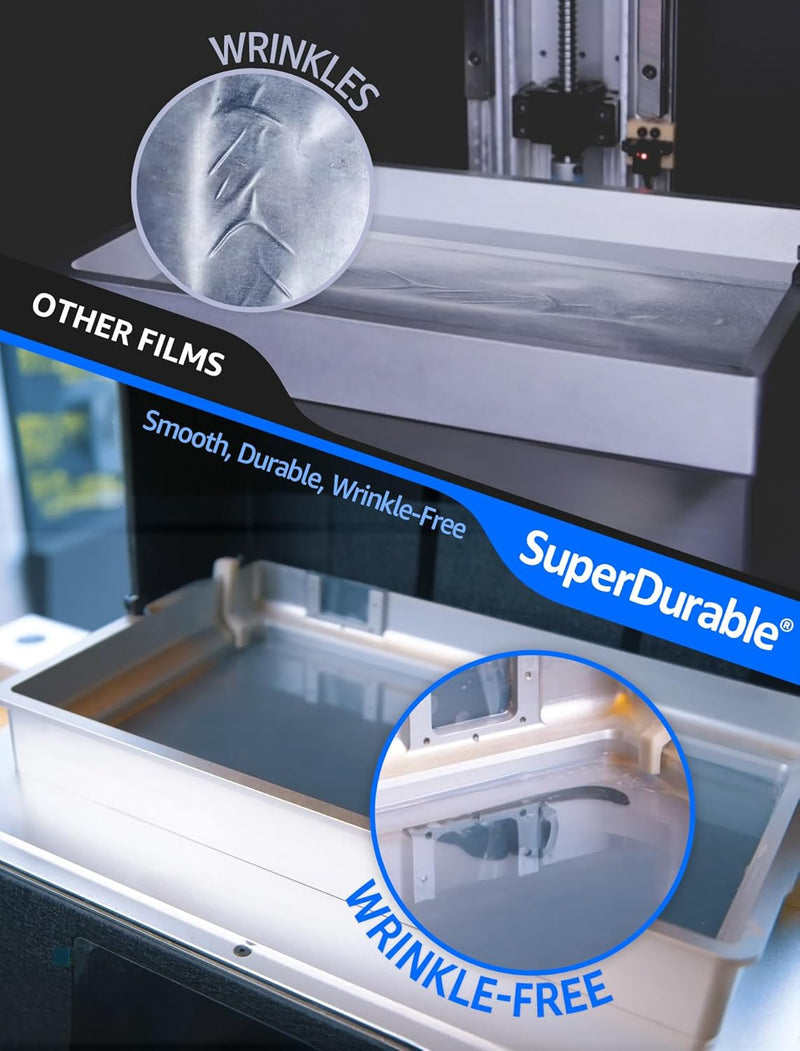 SuperDurable Stärkste FEP-Trennfolie, 2 Stück (450 mm x 280 mm), x5 härter, Hergestellt in Korea von