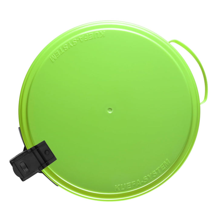 KUEFA VL 60l Müllsackständer, Mülleimer, Sammelbehälter mit Scharnierdeckel für den Gelben Sack, Pfa