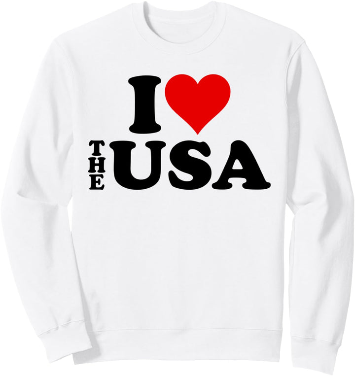 I LOVE HEART THE USA AMERIKA Sweatshirt