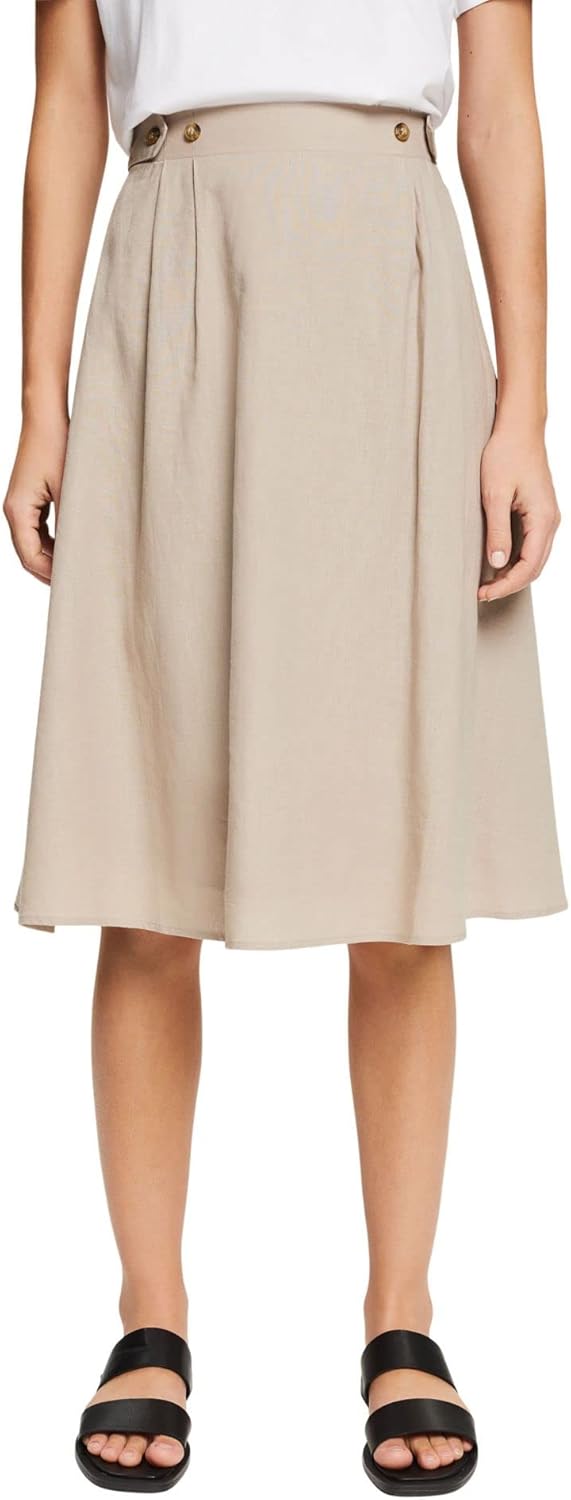 ESPRIT Damen Rock 042ee1d306 30W 260/Light Taupe, 30W 260/Light Taupe