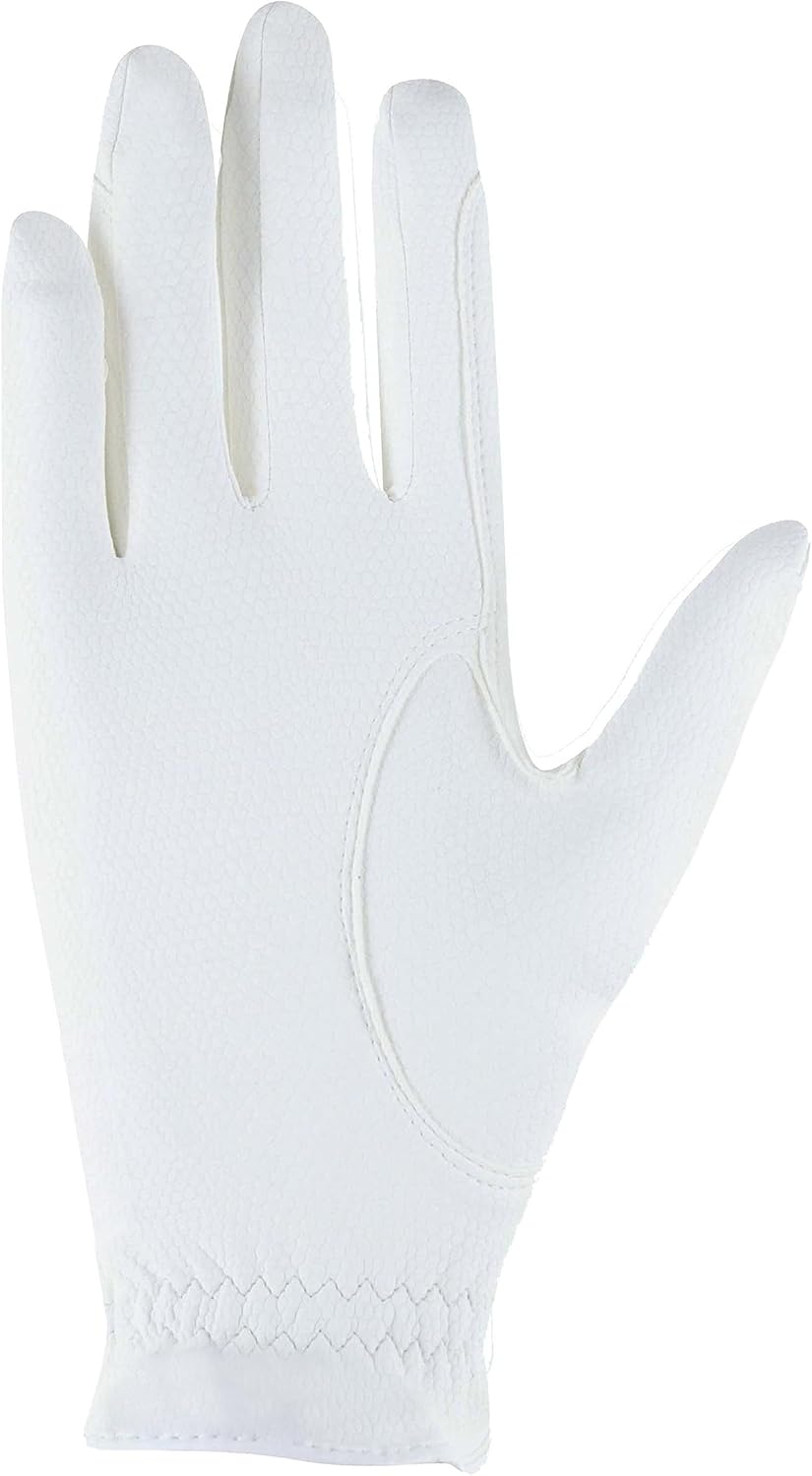 Roeckl Sports Reithandschuh Maryland, Turnier Sommer Handschuh, 6 Farben, Grösse 6-11 6.5 Weiss/Deut