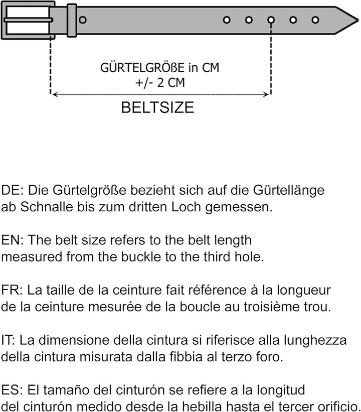 Redbridge Ledergürtel Gürtel mit Nieten Robust und Langlebig 80 Schwarz, 80 Schwarz