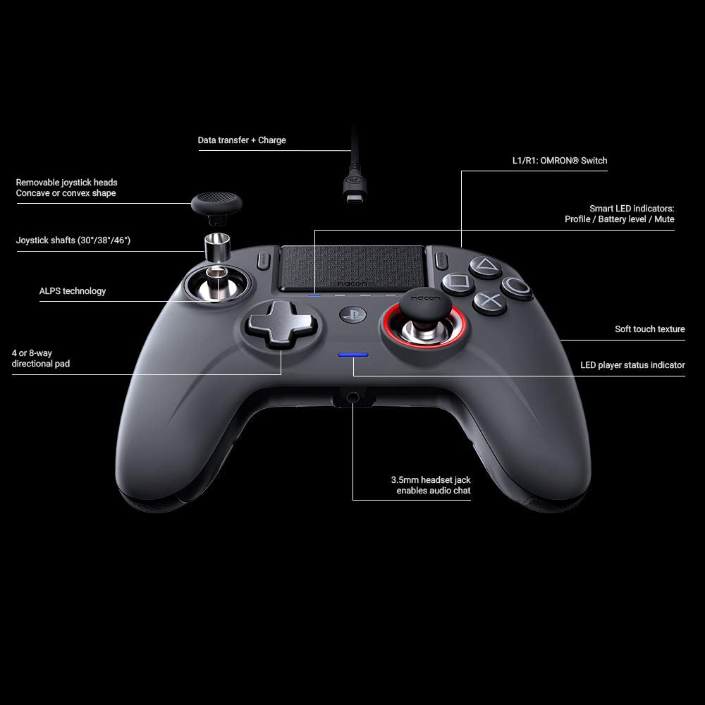 NACON PS4 Revolution Unlimited Pro Controller [ ] Single, Single