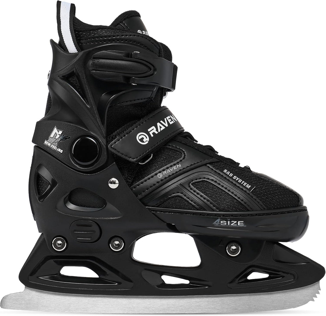 Raven Pulse Black/Mint 2in1 Verstellbare Schlittschuhe und Inline Skates - Inliner für Kinder und Er