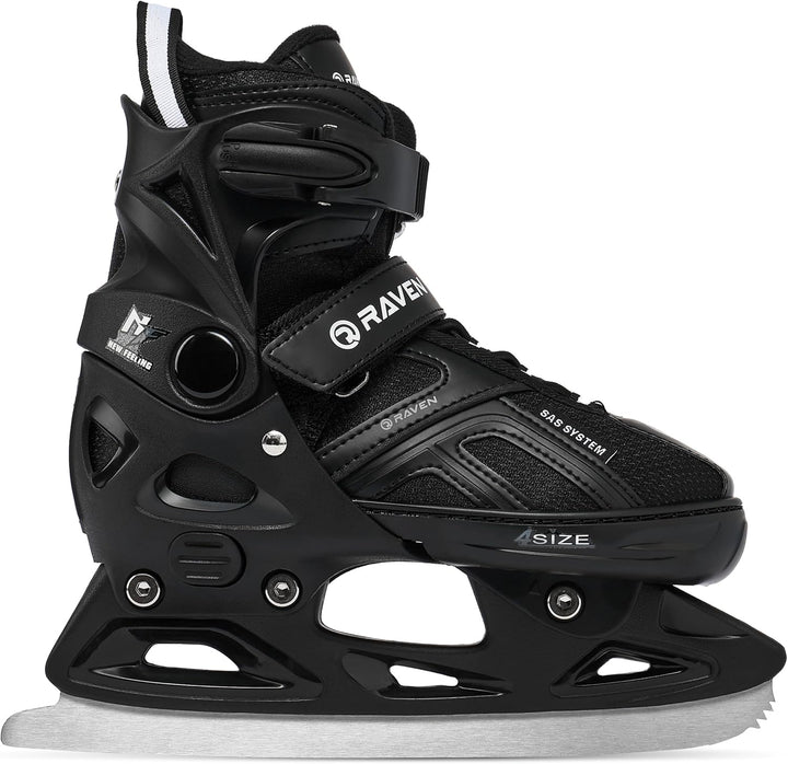 Raven Pulse Black/Mint 2in1 Verstellbare Schlittschuhe und Inline Skates - Inliner für Kinder und Er