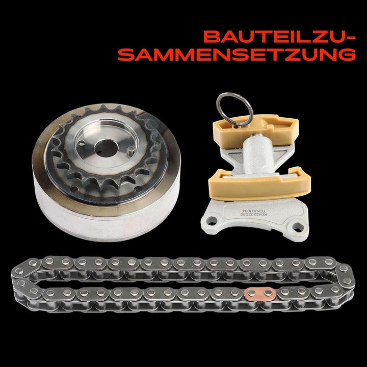 Steuerkettensatz Steuerkette für A1 A3 A4 A6 Altea 5P Exeo 3R Leon 1P Toledo III Octavia II 1Z3 EOS