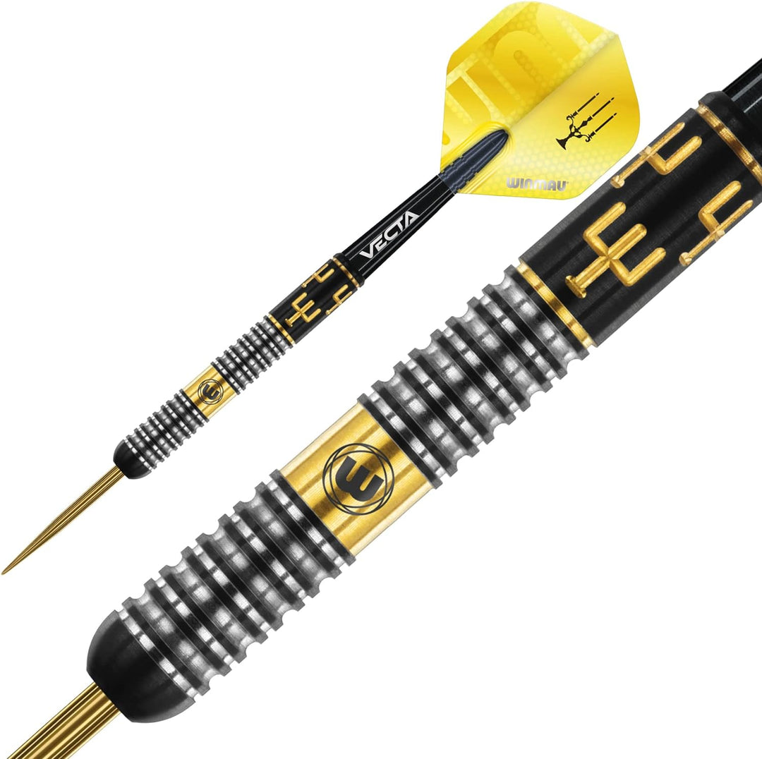 WINMAU Bobby George 24 Gramm Profi Wolfram Softip Dartpfeile Set mit Flights und Schäfte
