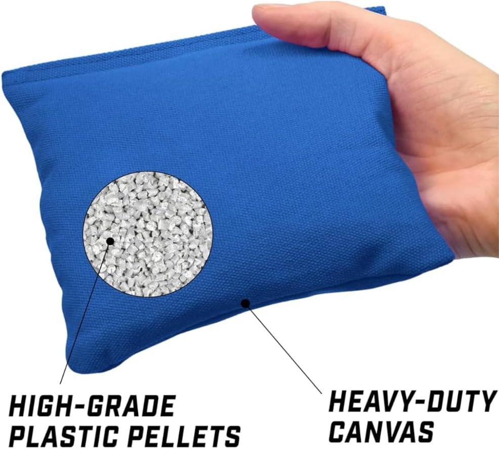 Original Cornhole Bean Bags (8-teilig) 15 x 15 cm 400 g aus Bester Verarbeitung und Besten Materiali