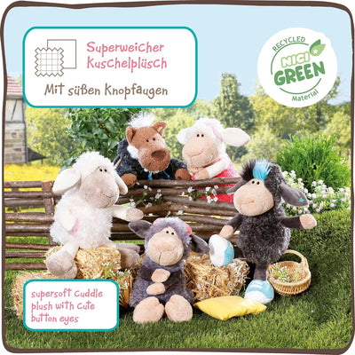 NICI Kuscheltier Schaf Jolly Leroy stehend 25 cm I Plüschtier für Mädchen, Jungen & Babys I Flauschi
