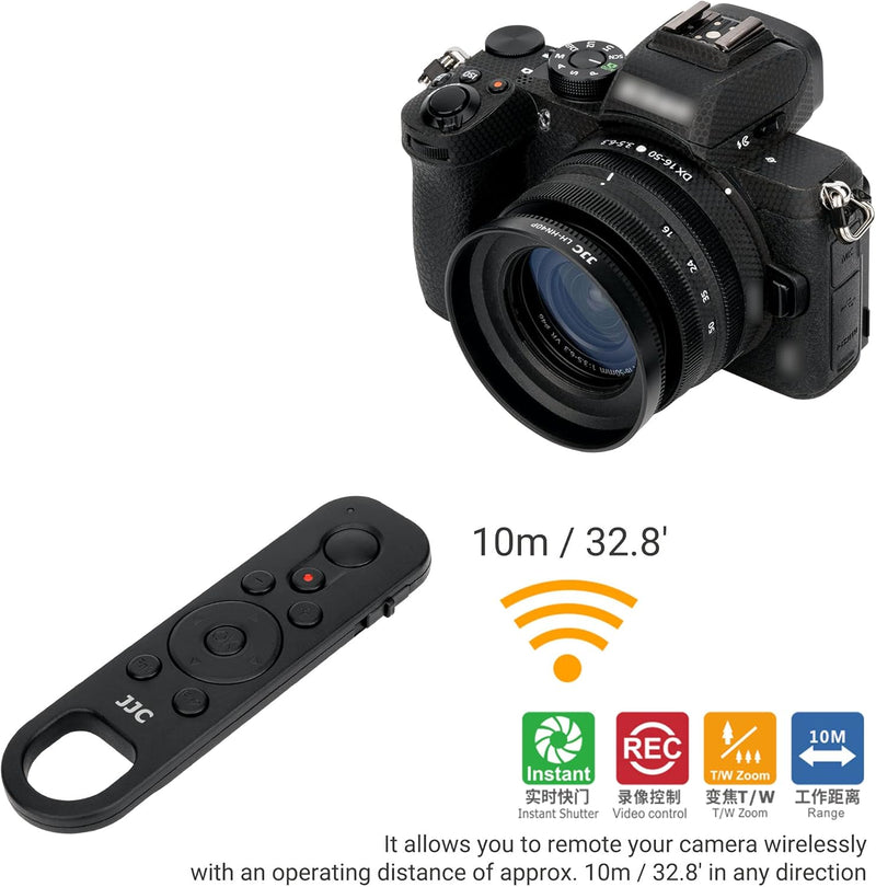 JJC ML-L7 Bluetooth Fernbedienung Kamera Kabellose Fernauslöser für Nikon Z5, Z30 Z6II, Z7II, Z FC Z