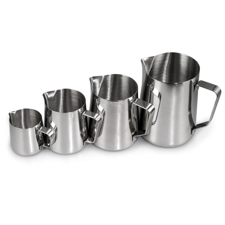 YOUZiNGS Milchkännchen aus Edelstahl im 4er Set, 4X Milchkanne je 1x 1000ml, 1x 500ml, 1x 350ml, 1x