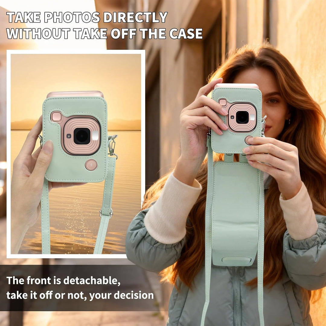 HIYQIN Mini LiPlay Tasche und Magnetische Bilderrahmen, Schutzhülle Kompatibel mit Fujifilm Instax L