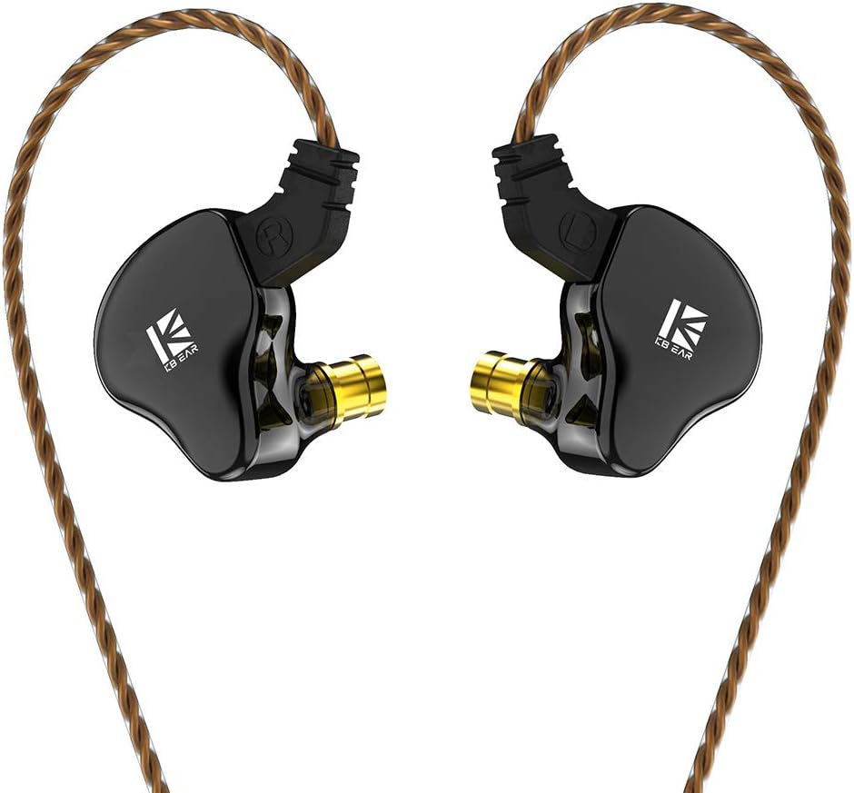 Yinyoo KBEAR KS2 Kopfhörer Stereo Bass in Ear Kopfhörer, HiFi Over Ear Ohrhörer Headset Noise Cancel
