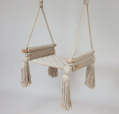 Create for you® - Baby Schaukel Indoor, Grosse Kinderschaukel Holz, Schaukel Baby, Babyschaukel Türr