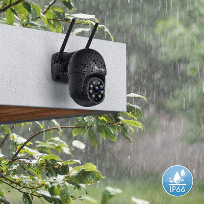 Ctronics PTZ Überwachungskamera Aussen WLAN, 1080P Kabellose WiFi IP Kamera Outdoor mit Automatische