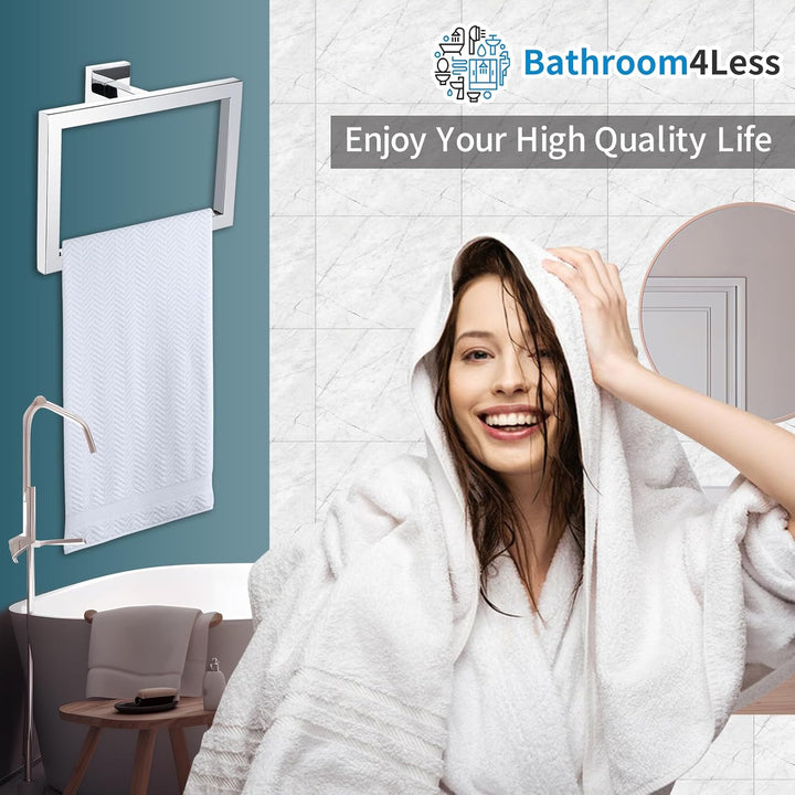 soak Moderner Handtuchhalter für Bad und Küche - Eleganter Badetuchhalter - verchromt, einfache Mont
