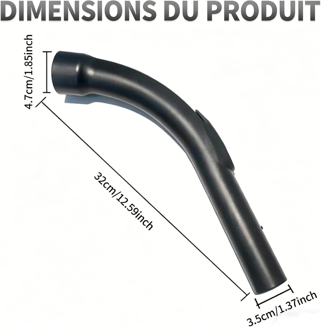 Handgriff für Miele Staubsauger – Griffrohr mit 35 mm Rohranschluss, Kompatibel mit Miele C1 C3 S2 S