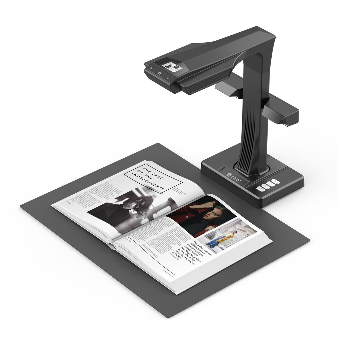 CZUR ET16 Plus Dokumentenscanner, Professional Buchscanner für Max A3 Grösse,16Megapixels Kamera, Ko