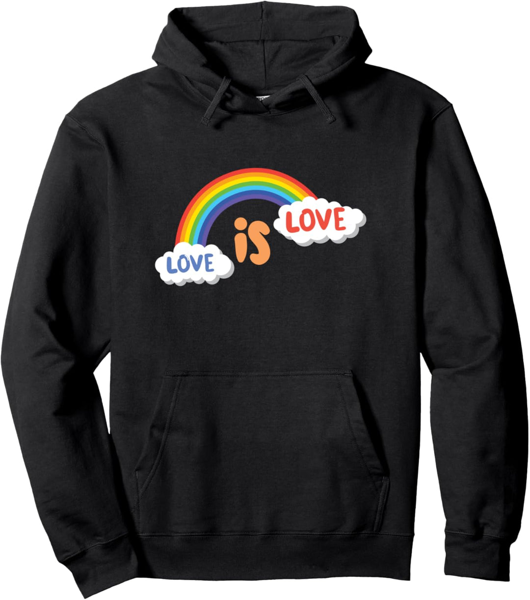 Pride Wolke Regenbogen Geschenk LGBT Herren Damen Pullover Hoodie