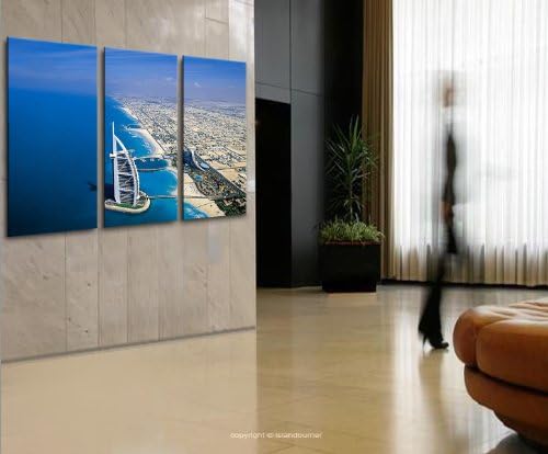 islandburner Bild Bilder auf Leinwand Dubai Vae Burj Al Arab XXL Poster Leinwandbild Wandbild Dekoar