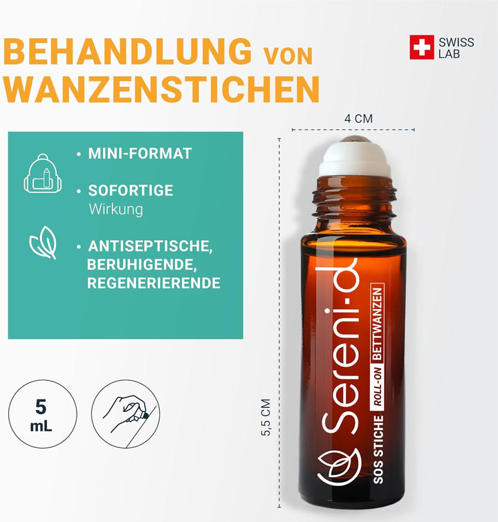 ROLL-ON Apaisant Bettwanzenbisse - Lindert Bettwanzenbisse sofort - 5mL