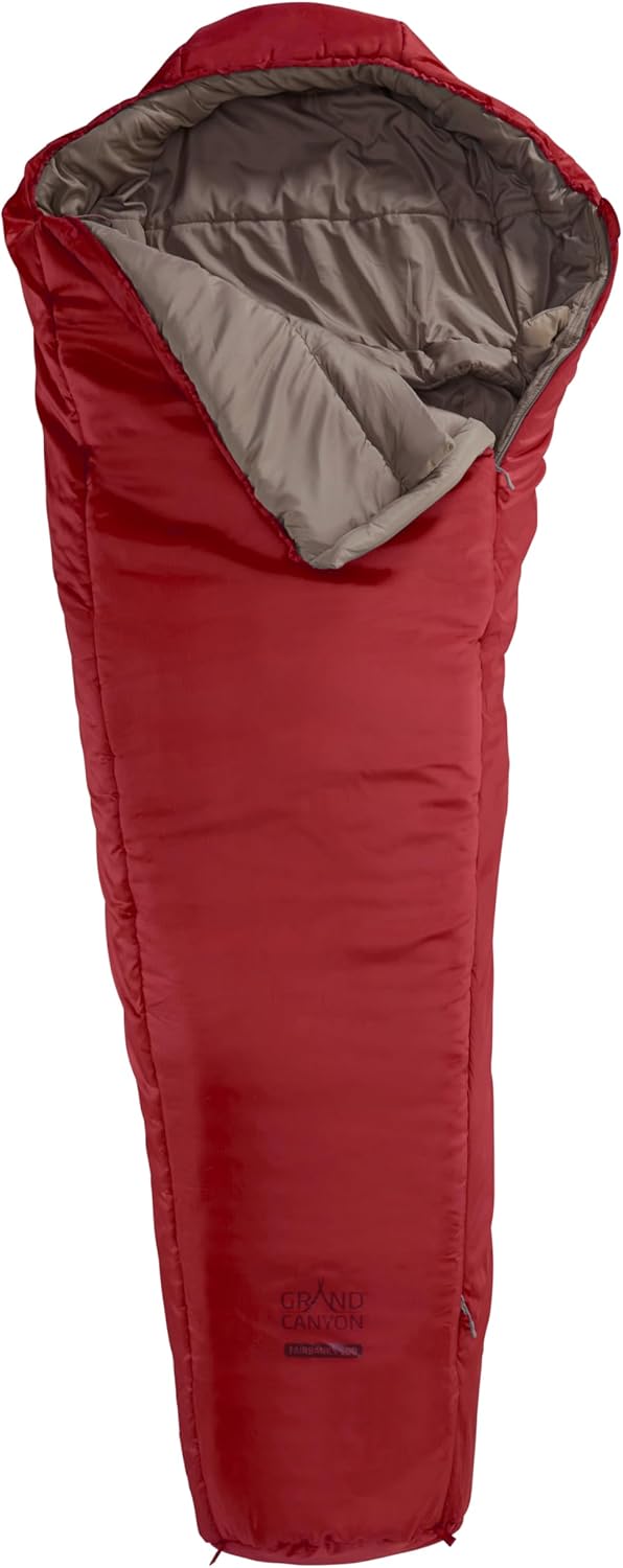 GRAND CANYON Schlafsack Fairbanks 190 | Winterschlafsack mit wasserfester Unterseite, Komfort 2°C, L