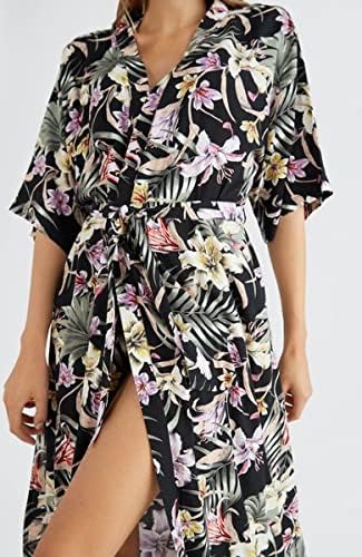 O'Neill Damen Kimono Mix Match Lssiges Kleid S/M 39010 Schwarz Ao, S/M 39010 Schwarz Ao