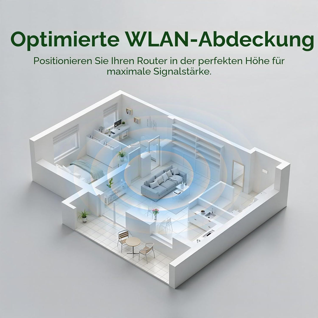 shinar Metall-Wandhalterungs-Set, kompatibel mit TP Link Deco BE23/ BE25/ BE3600/ BE5000 Mesh WiFi 7