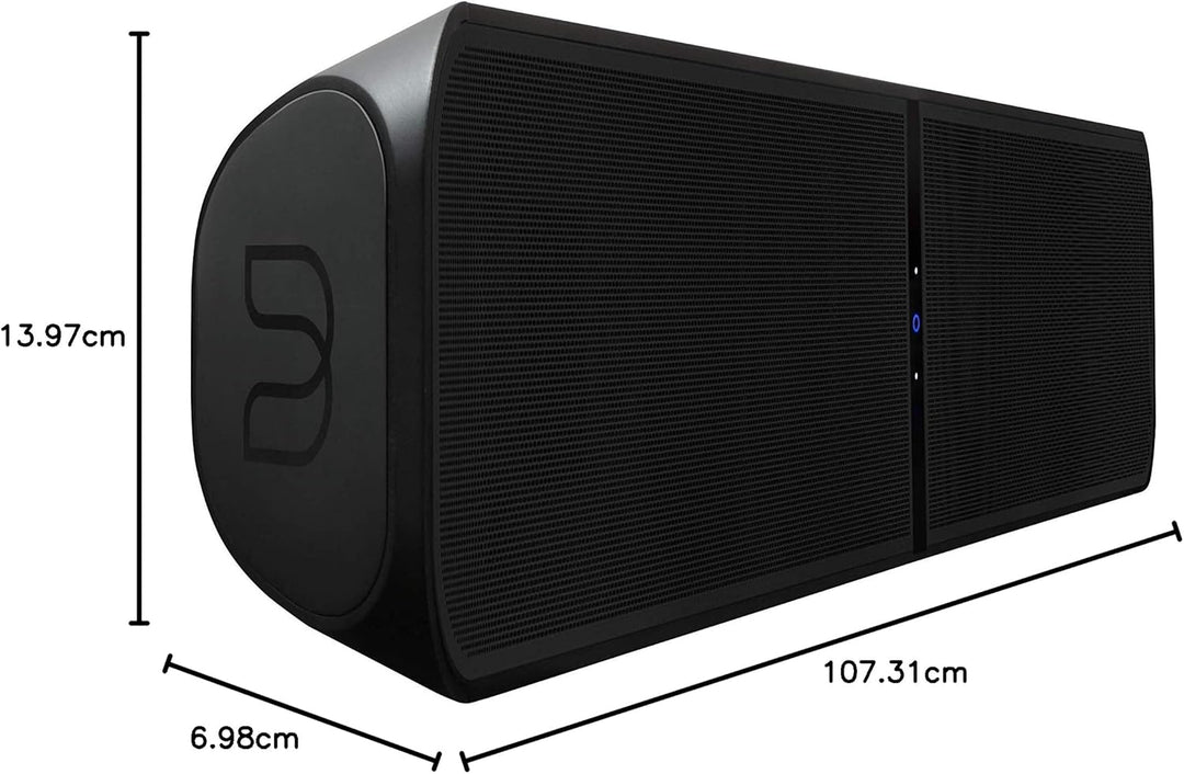 Bluesound Pulse SUB+ kabelloser Aktiv-Subwoofer - Schwarz Black, Black