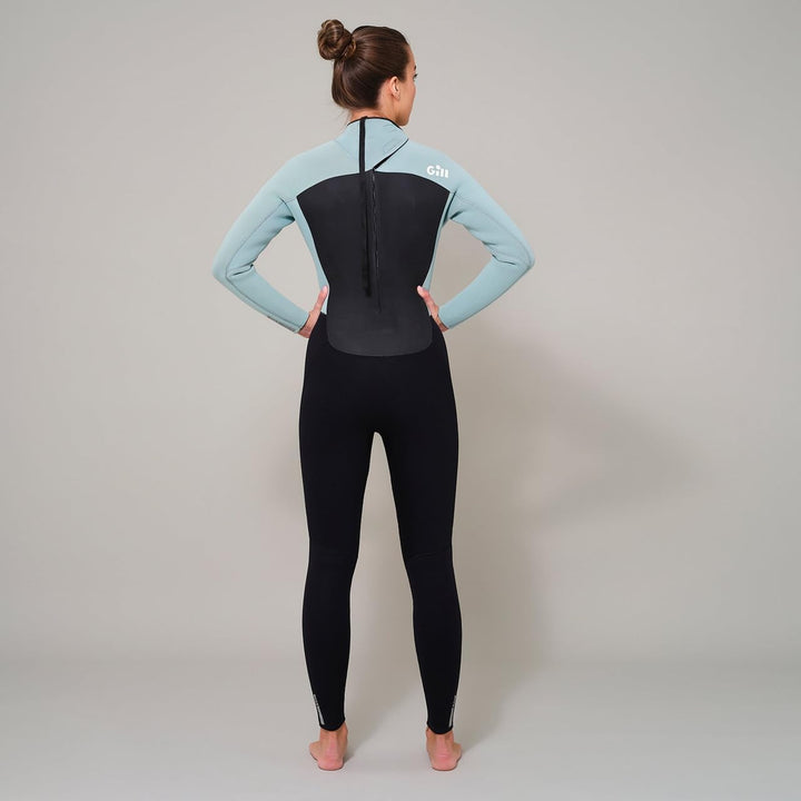Gill Pursuit Damen Neoprenanzug, 4/3 mm, langärmelig, für Wassersport, Surfen, Paddleboard, Schwimme